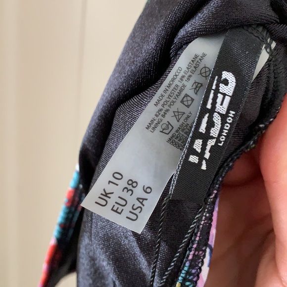 High cut printed Jaded London One piece bather - Picture 5 of 6